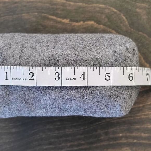 Lot of 2 | Handmade grey felt contrast zipper pencil cases - Picture 7 of 9